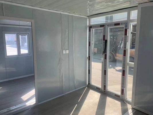 Customized Color Fat Pack Container House For Light Steel Folding Expansion