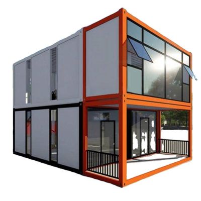 Custom 2floor Container Houses with Waterproof Design Style and Detachable Feature