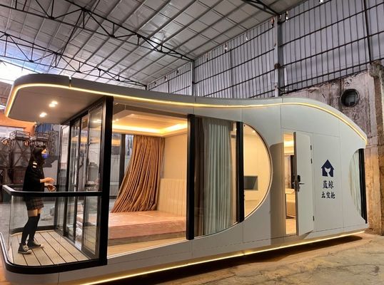 Space Capsule House Luxury Camping Prefab Cabin with Environmental Protection Advantage