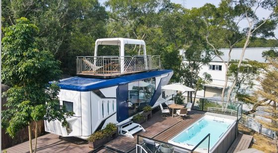 Space Capsule House Luxury Camping Prefab Cabin with Environmental Protection Advantage