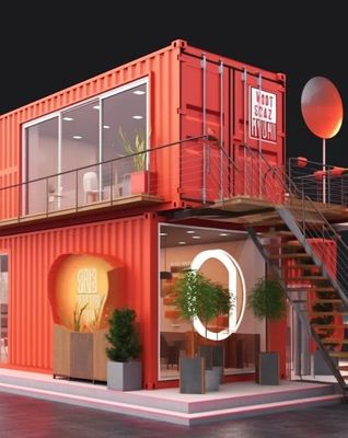 Easy Assemble Prefabricated Detachable Container House with Light Steel Structure Wall
