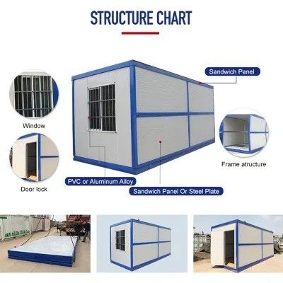 Multi-Purpose Living Container House with Folding Design and Aluminum Window