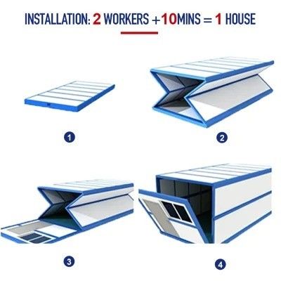 Multi-Purpose Living Container House with Folding Design and Aluminum Window