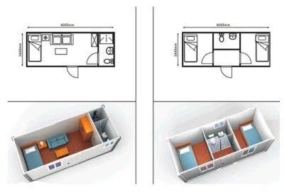 Multi-Purpose Living Container House with Folding Design and Aluminum Window