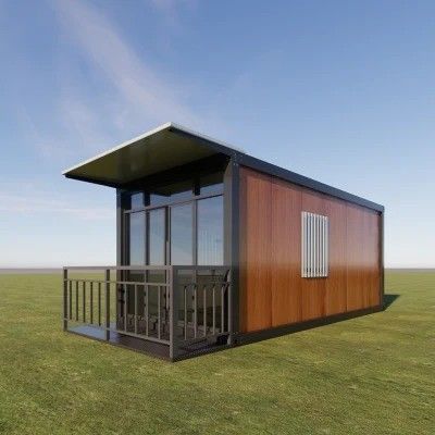 Modern Design Standard Detachable Tiny Container Houses With Steel Structure Prefab