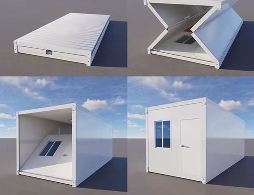 Mobile Living Container House Fast Fold Out Flat Pack Prefabricated 20ft 40ft