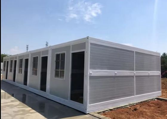 Steel Door Folding Container House Flat Pack Prefabricated 20ft 40ft