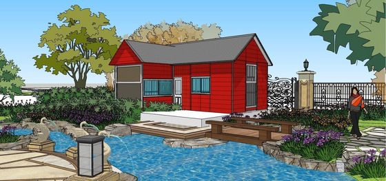 Modular 40FT Flat Pack Steel Container Villa House With Fast Installation Advantage