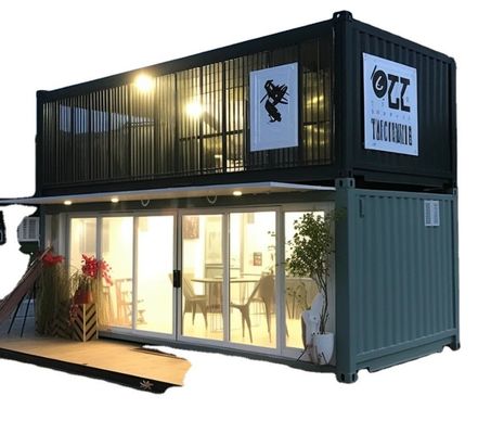 Fireproof Rock Wool Sandwich Panel For Contemporary Design Flat Pack Container