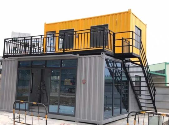 Fireproof Rock Wool Sandwich Panel For Contemporary Design Flat Pack Container