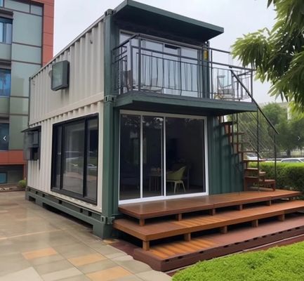 Fireproof Rock Wool Sandwich Panel For Contemporary Design Flat Pack Container