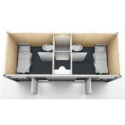 20ft or 40ft Mobile Living Container House with Customized Galvanized Steel Structure
