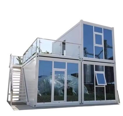 Contemporary Two Layers Flat Pack Container Prefab House For 20ft 40ft