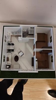 Modern Multi Function Prefabricated Container House With 2 Expandable Bedrooms