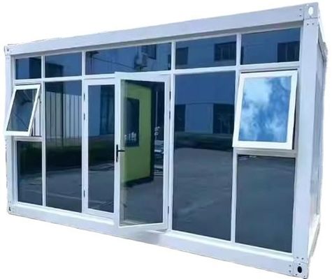 Flat Pack Container Detachable Steel Door Office Mobile Modular Glass Wall Tiny Home